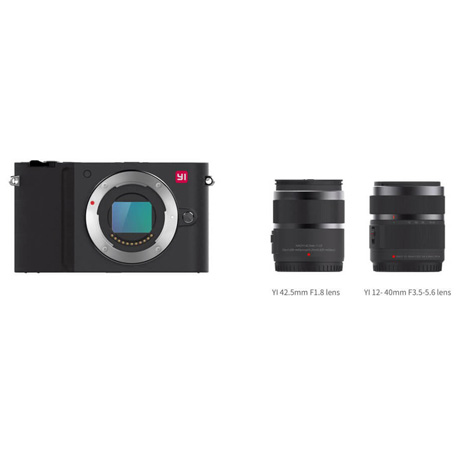 Yi M1 Mirrorless Digital Camera Dual Lens Chinese Version Black